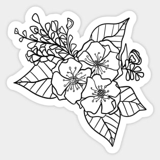 Trio of Flowers Sticker